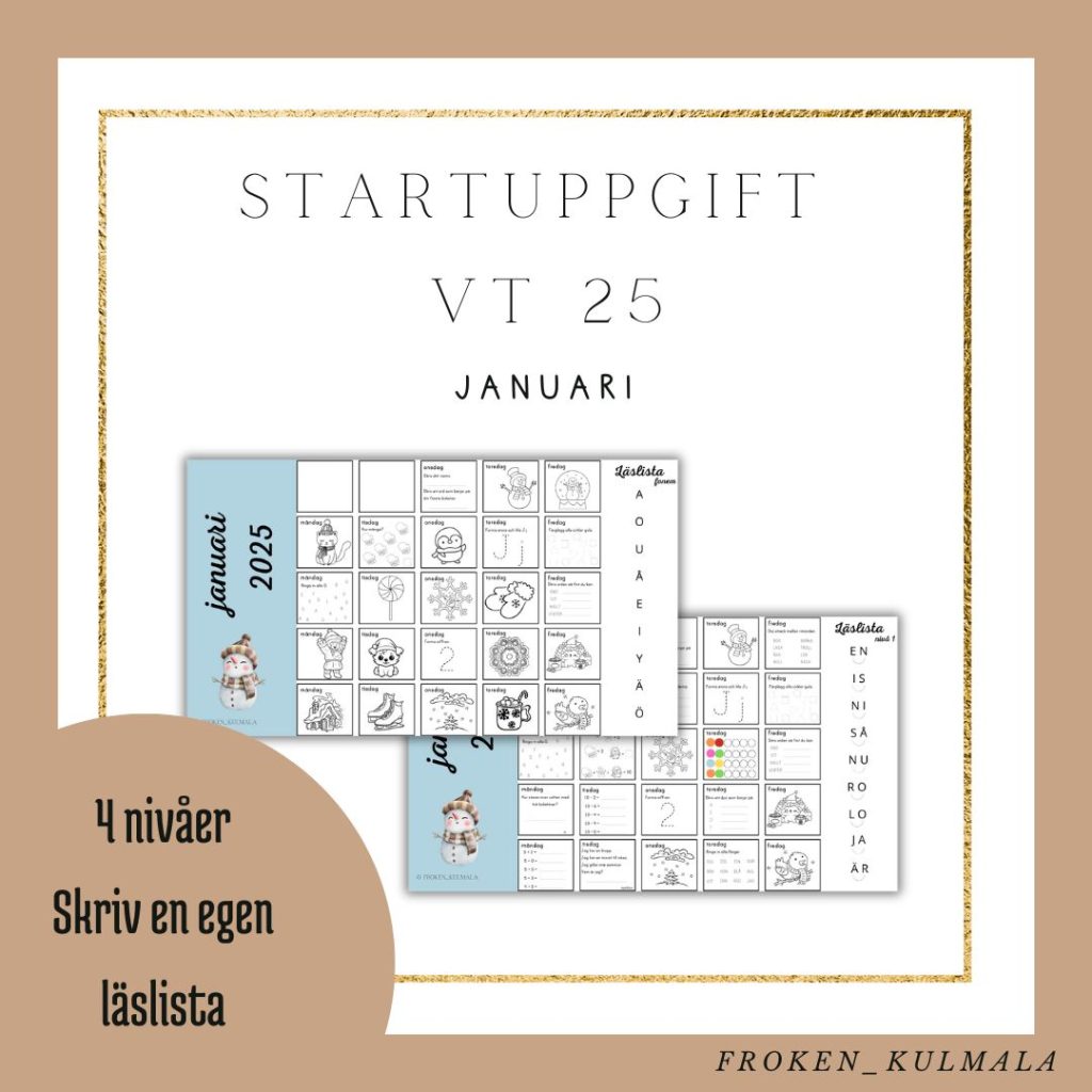 Startuppgift vt 25 januari