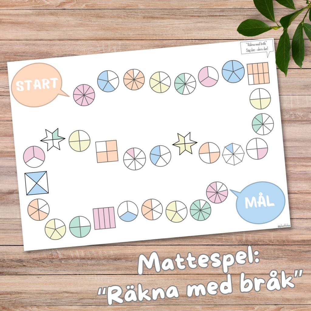 Mattespel – räkna med bråk!