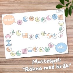 Mattespel - räkna med bråk!