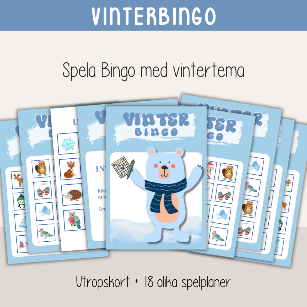 Vinter – Spela vinterbingo!