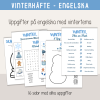 Vinter - Engelska vinterord - Flashcards och skrivblad