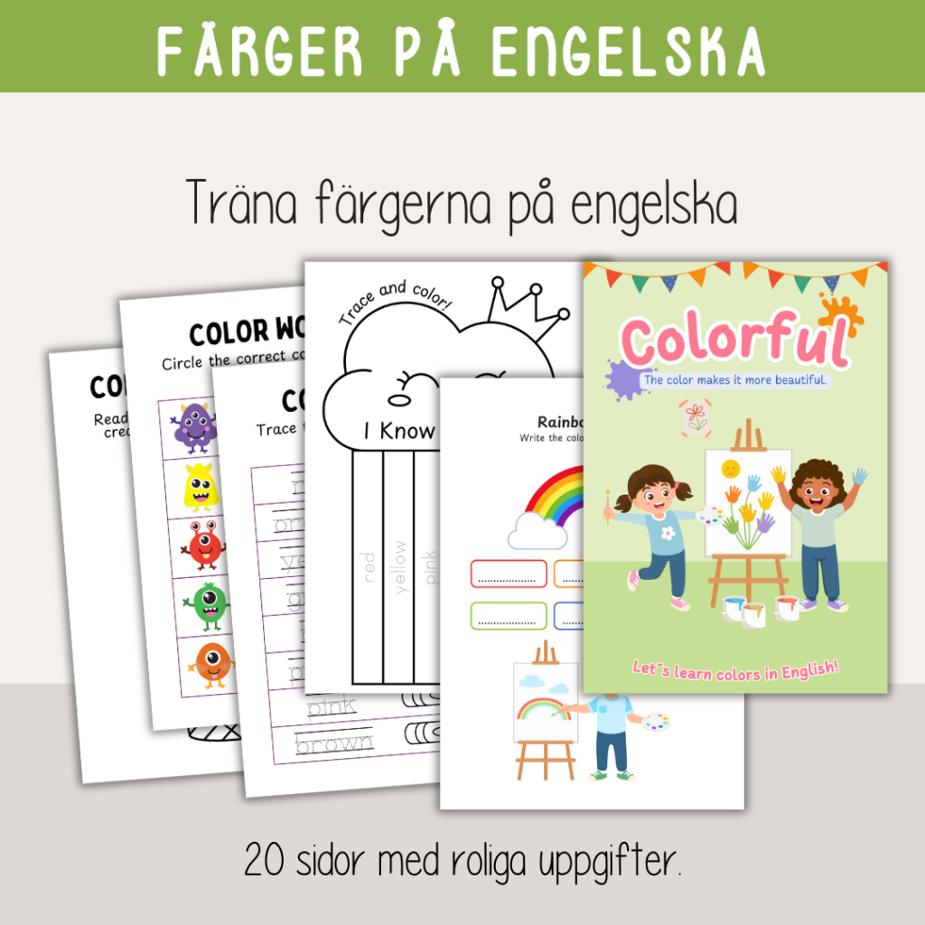 Engelska - Träna färger på engelska - English colors | Teach Academy