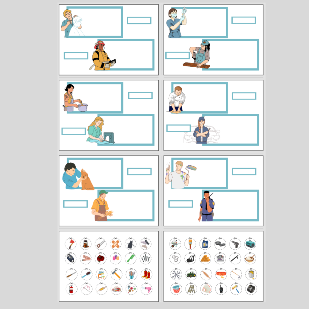 Yrken. Klippövningar