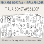 Bokstäver – Måla veckans bokstav - bild 1