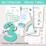 Multiplikation – Träna treans multiplikationstabell – Arbetshäfte - bild 1