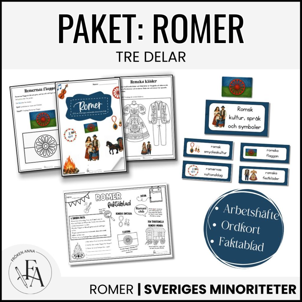 Romer PAKET | Arbetshäfte, ordkort och faktablad