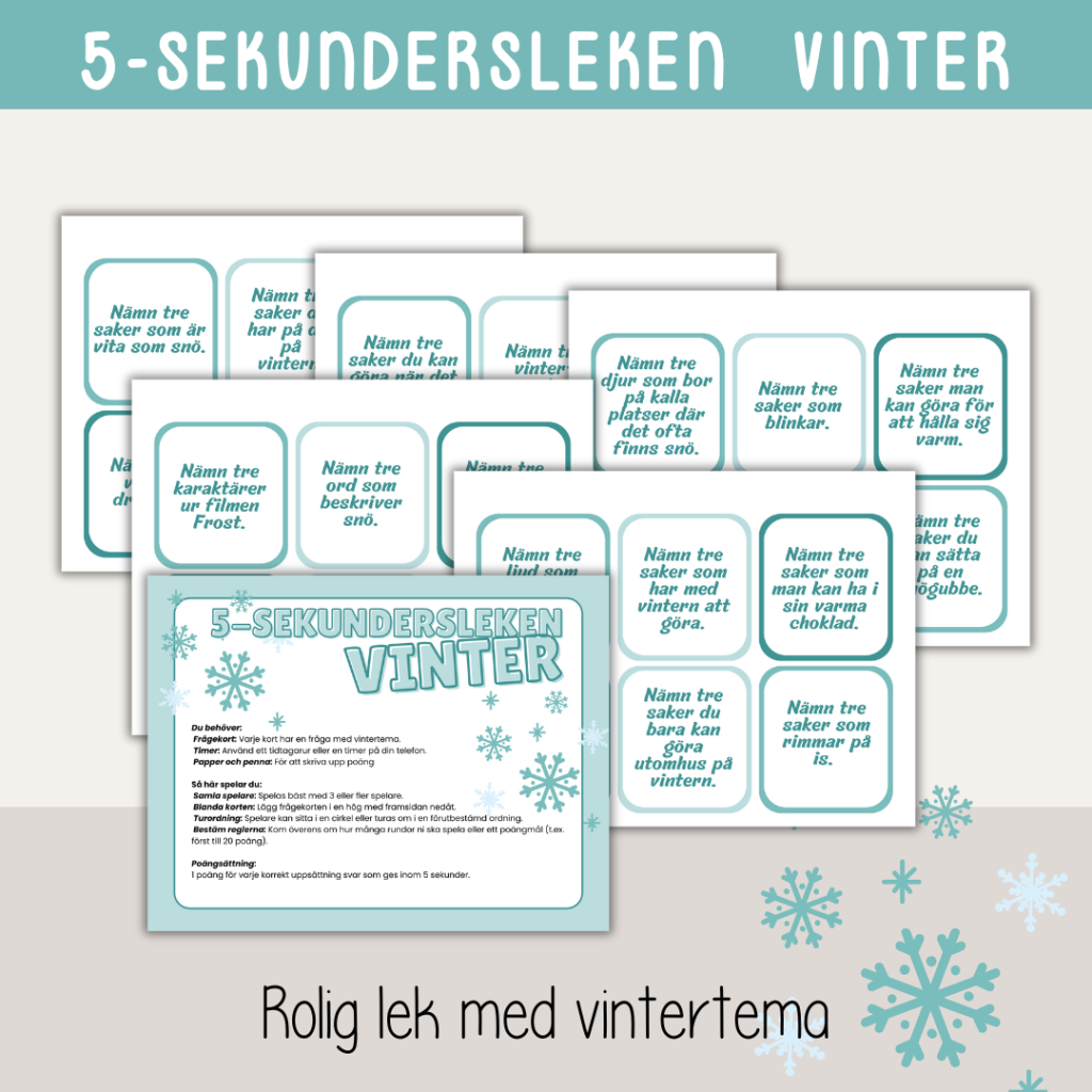 Vinter – 5-sekundersleken