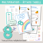 Multiplikation – Träna åttans multiplikationstabell – Arbetshäfte - bild 1
