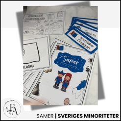 Samer STORA PAKETET | Arbetshäften, ordkort, faktablad, målarbilder