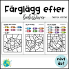 Färglägg efter bokstav - Vinter 2