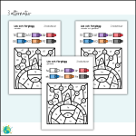 Färglägg efter bokstav – Vinter 2 - bild 3