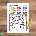 Färglägg efter bokstav – Vinter 2 - bild 2