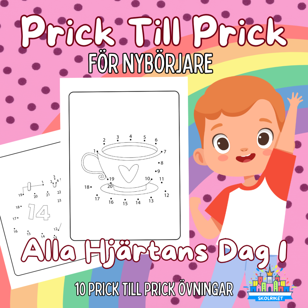 Prick till Prick För Nybörjare Alla Hjärtans Dag 1