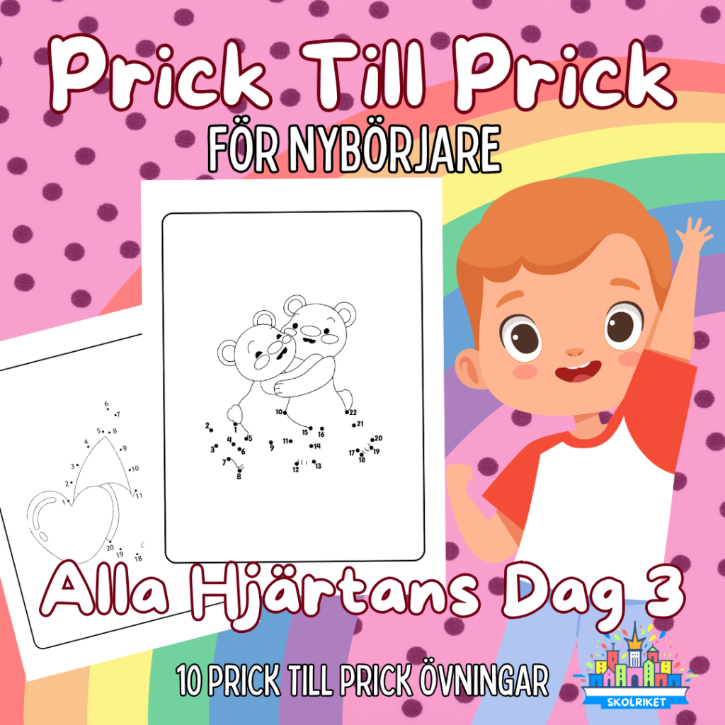 Prick till Prick För Nybörjare Alla Hjärtans Dag 3