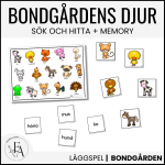 Bondgårdens djur – Memory och Sök & Hitta - bild 1