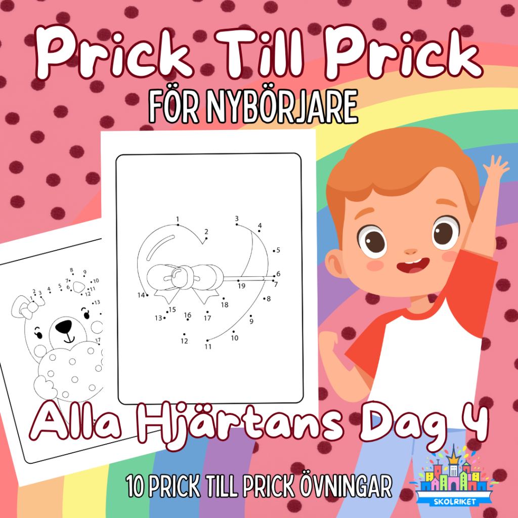 Prick till Prick För Nybörjare Alla Hjärtans Dag 4