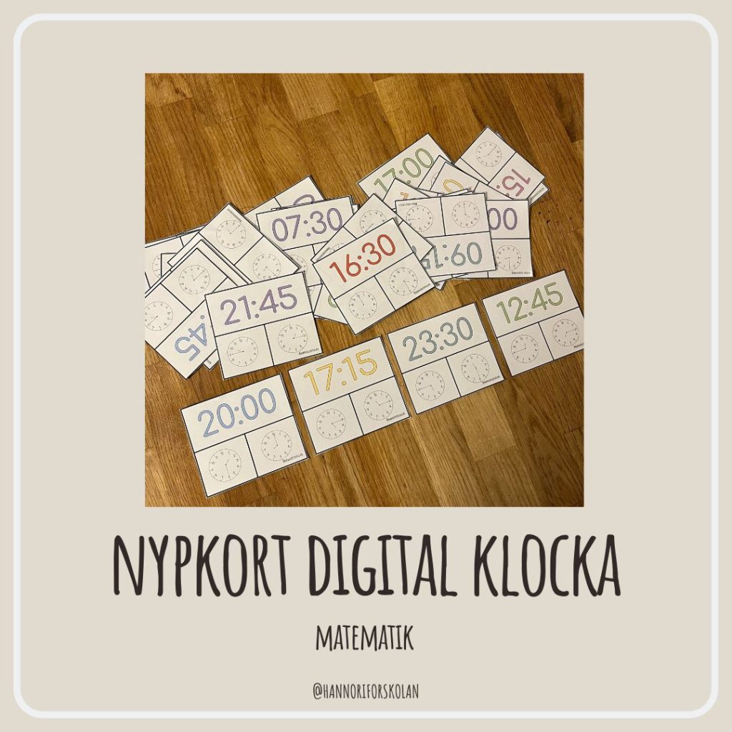 Nypkort digital klocka