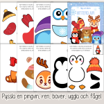 Vinter – Bygg ihop ett vinterdjur - bild 2