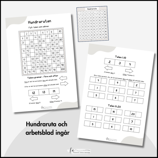 Hundrarutan och talens grannar