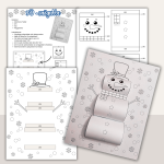 Vinter – Pyssla en 3D-snögubbe - bild 2