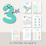 Multiplikation – Träna treans multiplikationstabell – Arbetshäfte - bild 2