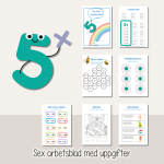 Multiplikation – Träna femmans multiplikationstabell – Arbetshäfte - bild 2