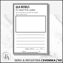 Lilla Aktuellt Skola - Skriv om en nyhet