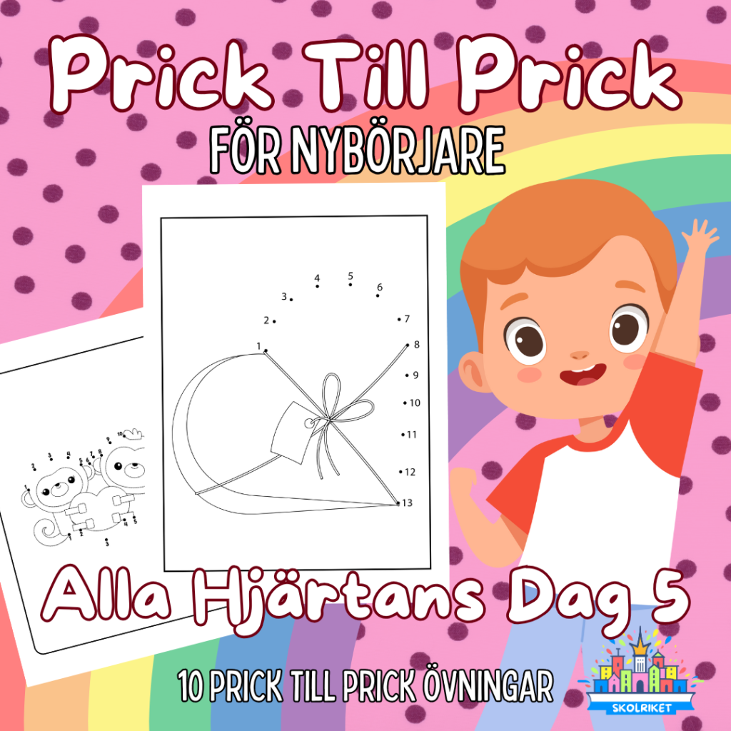 Prick till Prick För Nybörjare Alla Hjärtans Dag 5