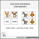 Bondgårdens djur – Memory och Sök & Hitta - bild 3