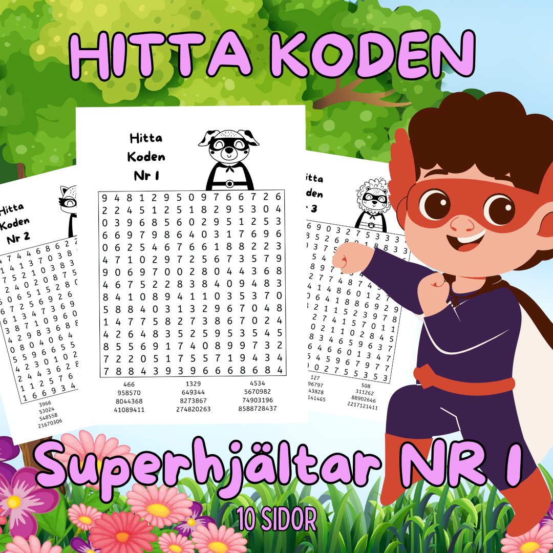 Hitta Koden SuperhjÀltar Nr 1