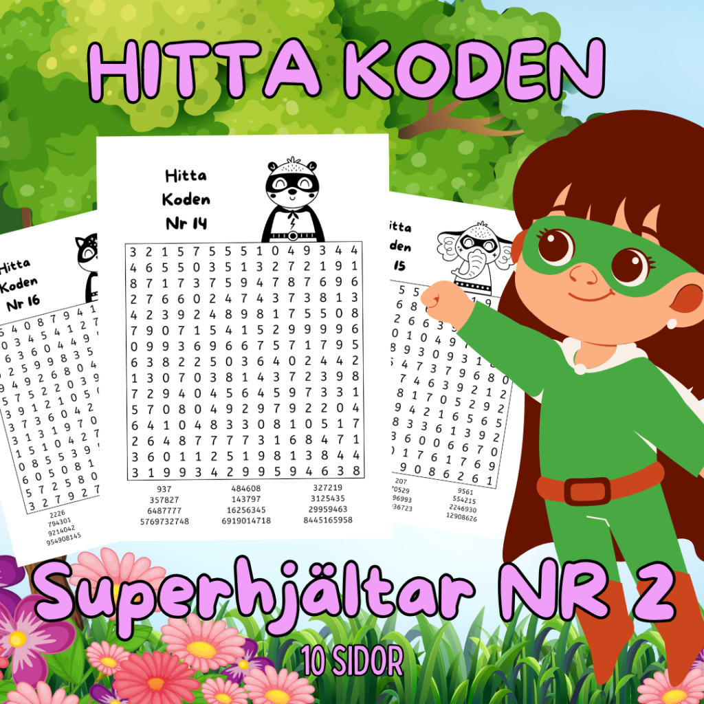 Hitta Koden Superhjältar Nr 2