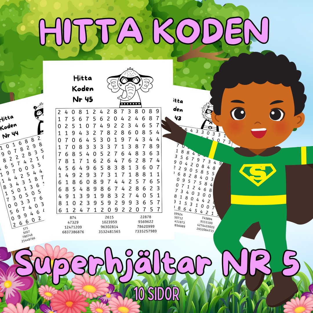 Hitta Koden SuperhjÀltar Nr 5