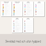 Vinter – Engelska vinterord – Flashcards och skrivblad - bild 3