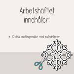 Vinter – Pyssla snöflingor – Vik och klipp - bild 3