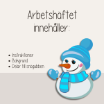 Vinter – Pyssla en 3D-snögubbe - bild 3