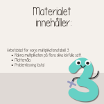 Multiplikation – Träna treans multiplikationstabell – Arbetshäfte - bild 3