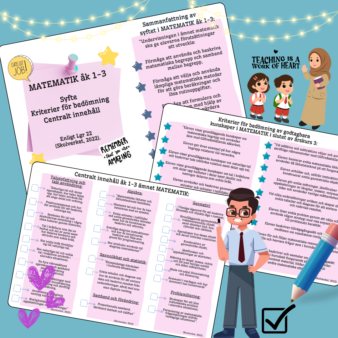 Planeringsverktyg åk 1-3