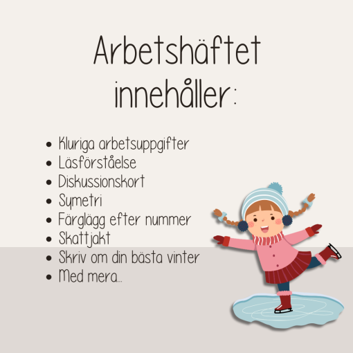 Vinter - 18 arbetsuppgifter med vintertema