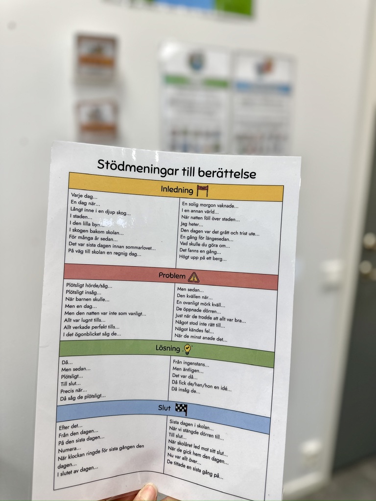 Kompletterande paket: Berättande text