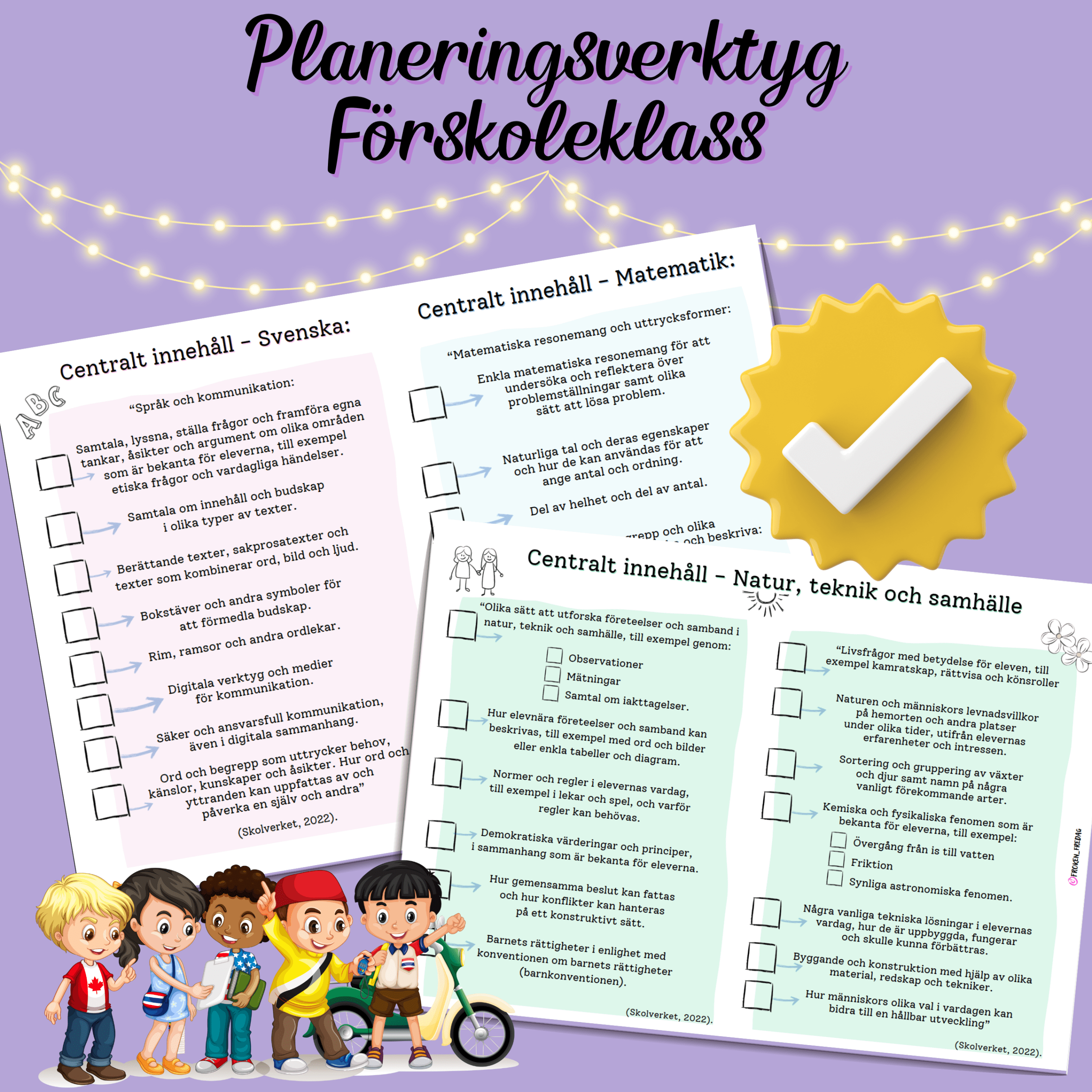 Planeringsverktyg Förskoleklass