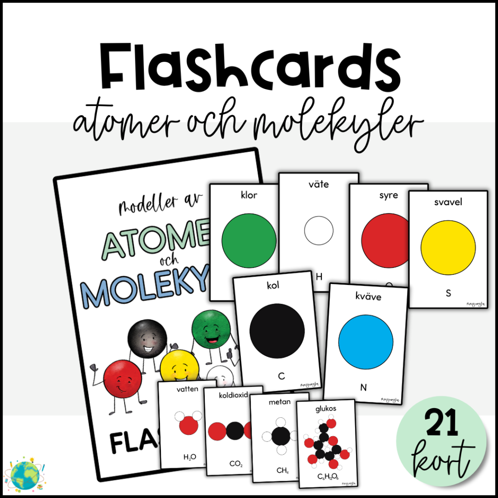 Flashcards – Atomer och molekyler