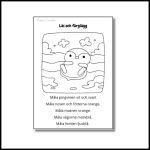 Läs och färglägg - bild 6