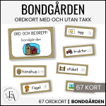 BONDGÅRDEN PAKET: Arbetshäfte, ordkort, målarbilder, hör vi ihop, TAKK mm. - bild 4