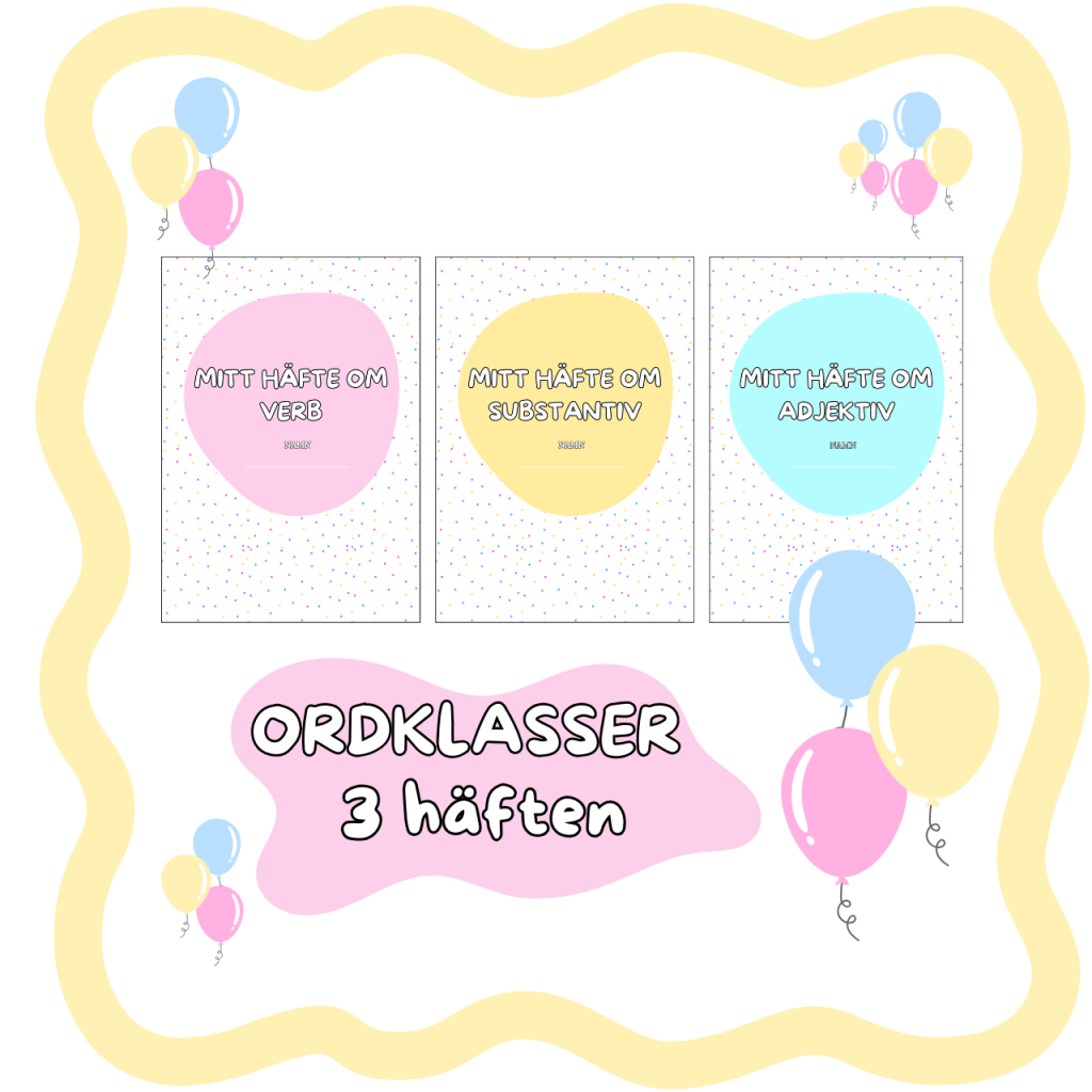 Ordklasser – Häften
