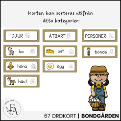 Ord och begrepp m. bildstöd och TAKK: Bondgården