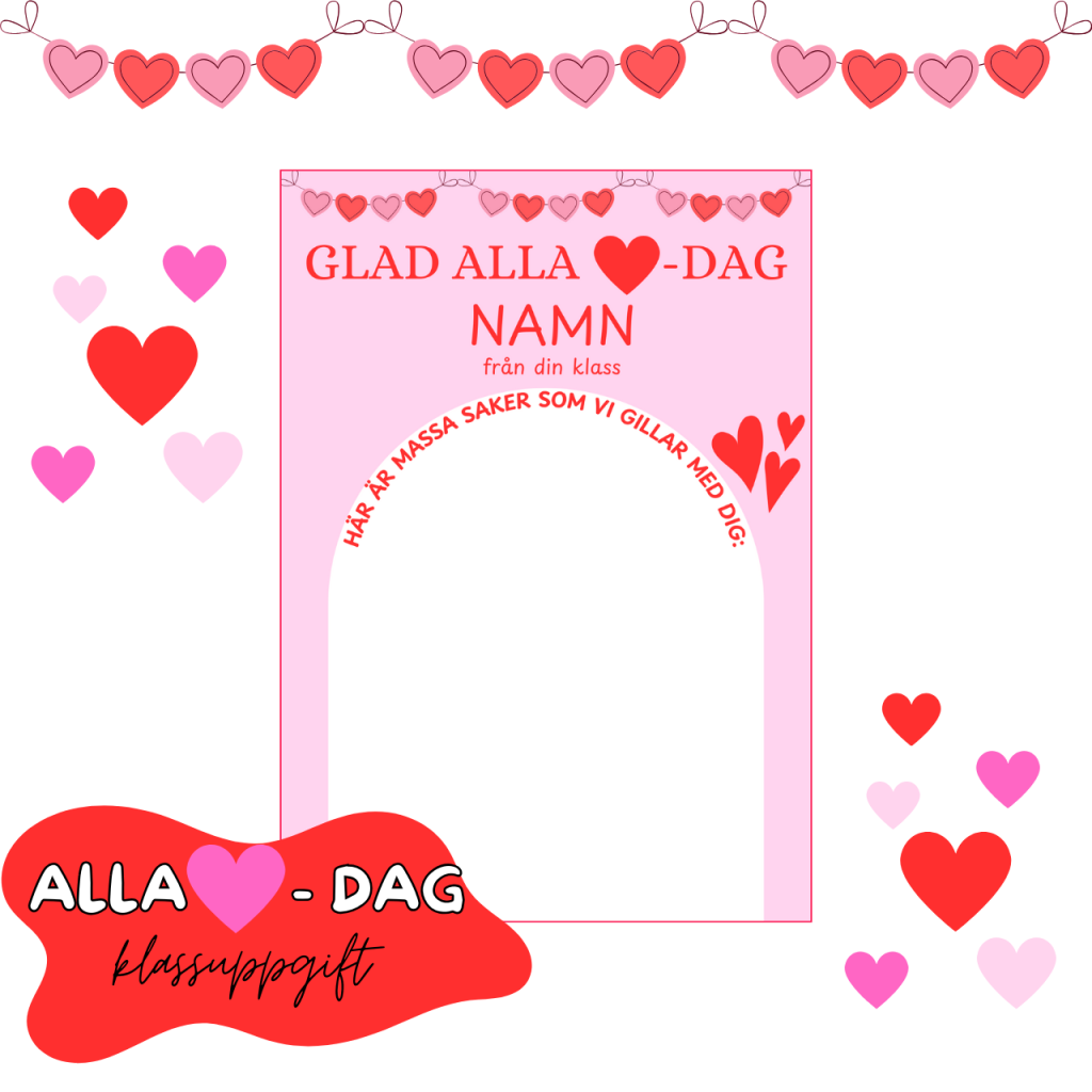Alla Hjärtans Dag – Klassuppgift