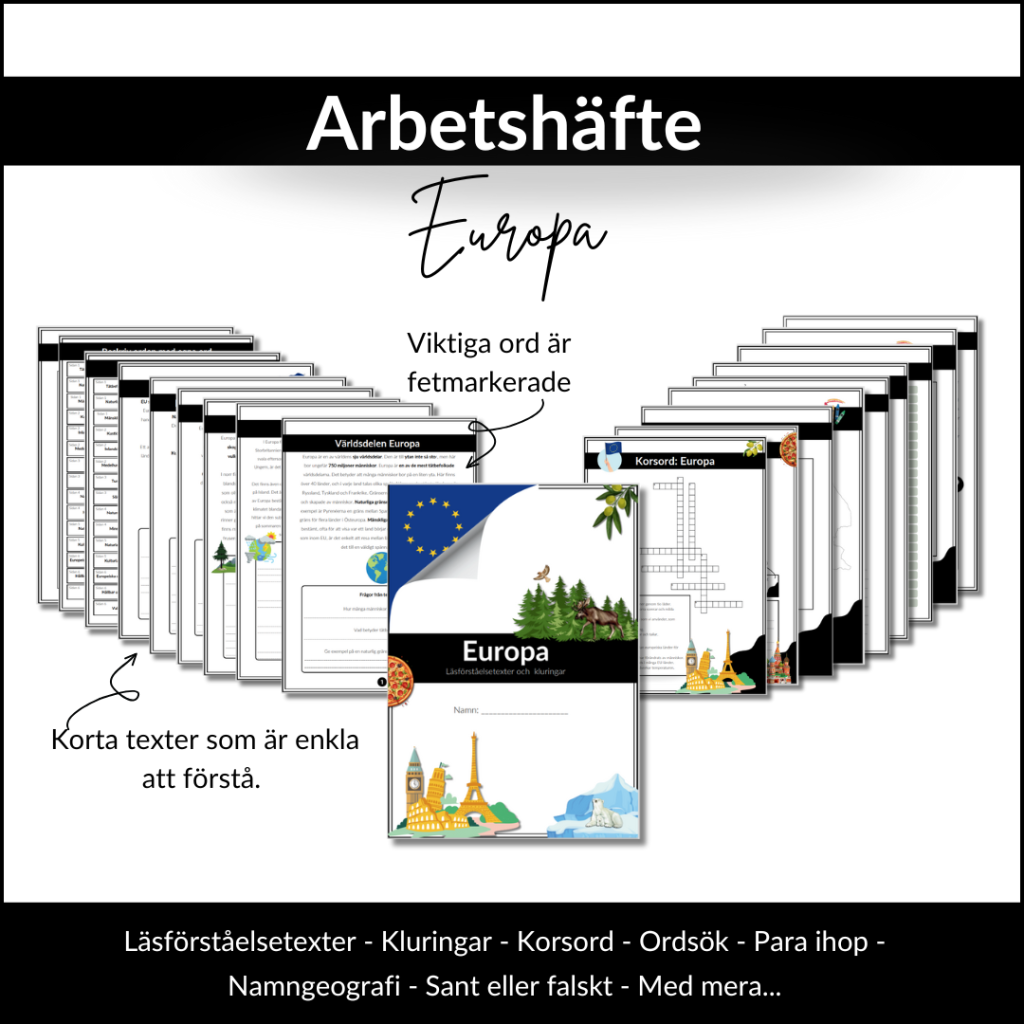 Arbetshäfte: Europa