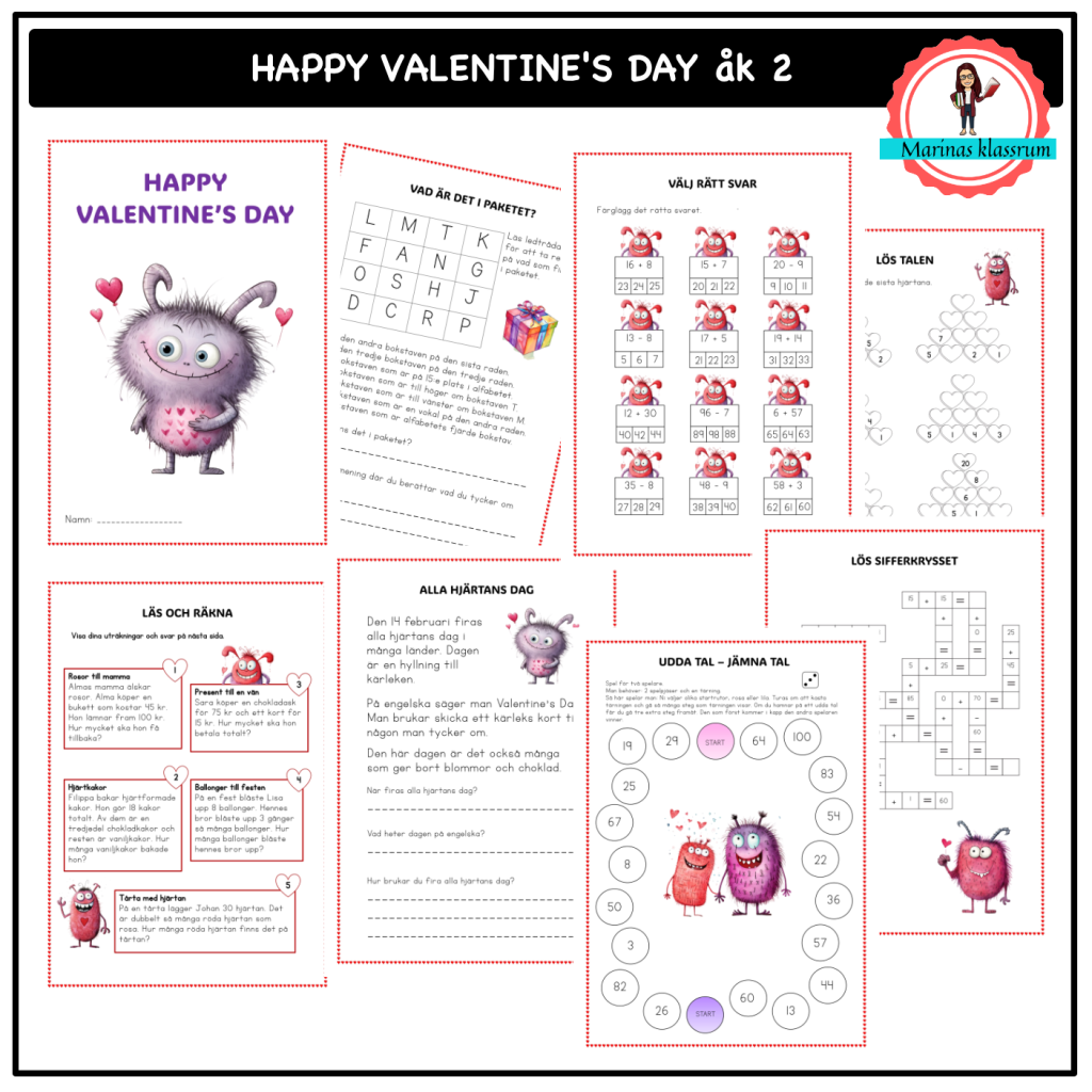 Happy Valentine’s Day – åk 2