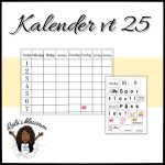 Kalender vt 25 till vägg eller dörr - bild 2