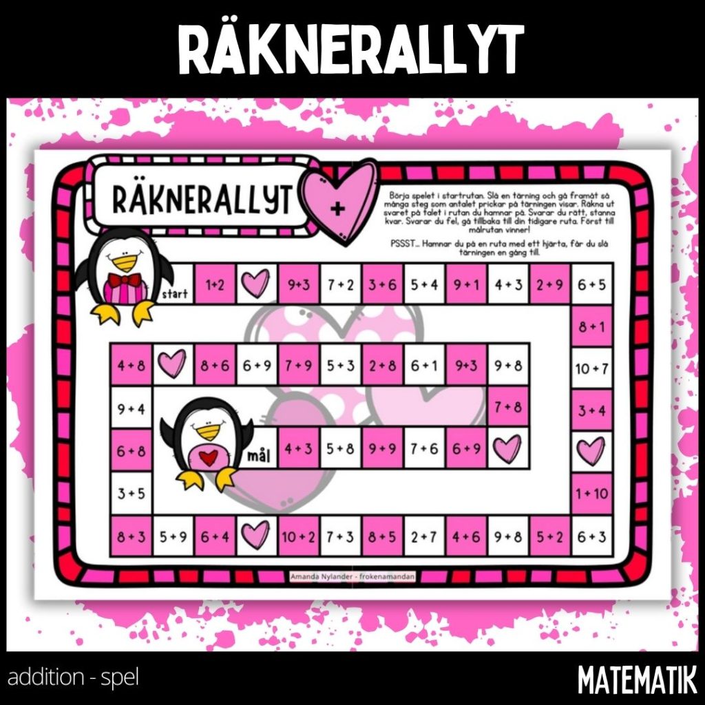 Räknerallyt – addition – 1